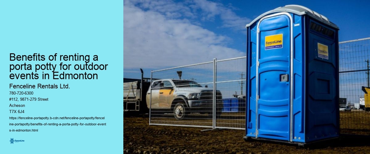 Benefits of renting a porta potty for outdoor events in Edmonton