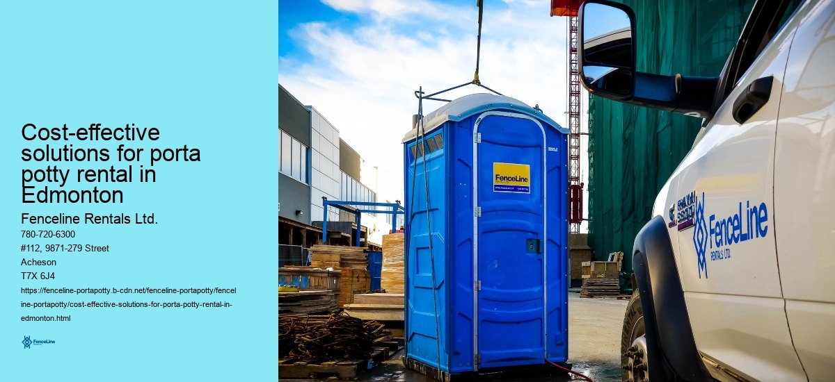 Cost-effective solutions for porta potty rental in Edmonton 