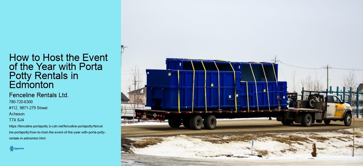 How to Host the Event of the Year with Porta Potty Rentals in Edmonton