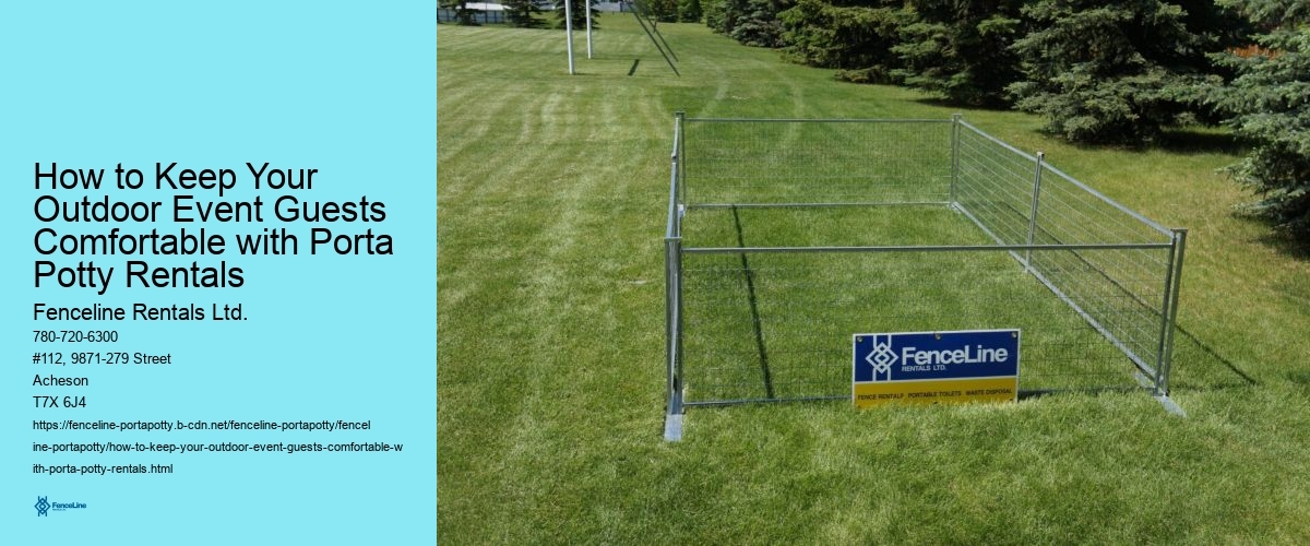 How to Keep Your Outdoor Event Guests Comfortable with Porta Potty Rentals