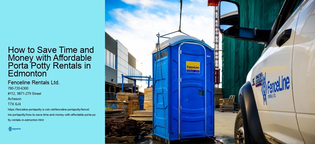 How to Save Time and Money with Affordable Porta Potty Rentals in Edmonton