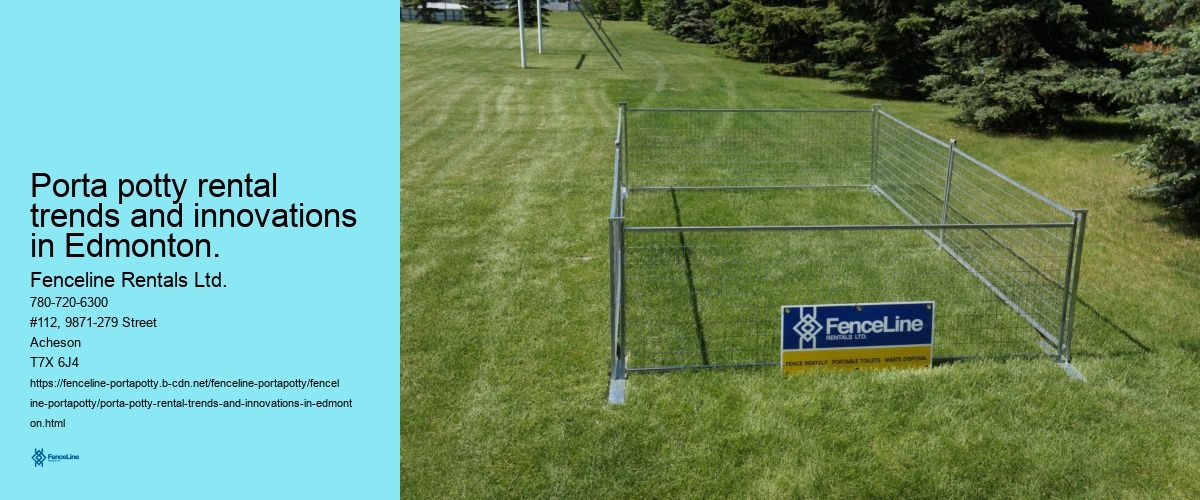Porta potty rental trends and innovations in Edmonton.