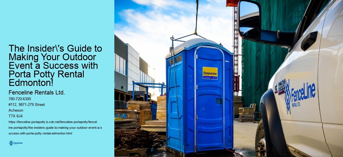 The Insider's Guide to Making Your Outdoor Event a Success with Porta Potty Rental Edmonton!
