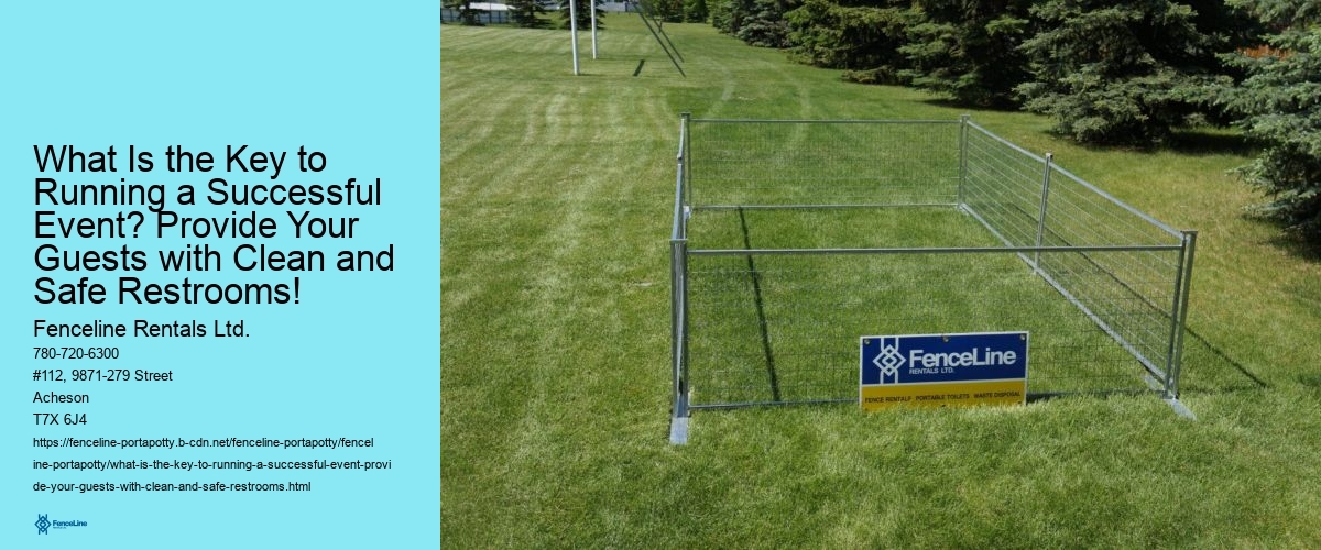 What Is the Key to Running a Successful Event? Provide Your Guests with Clean and Safe Restrooms!