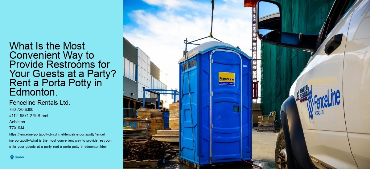 What Is the Most Convenient Way to Provide Restrooms for Your Guests at a Party? Rent a Porta Potty in Edmonton.